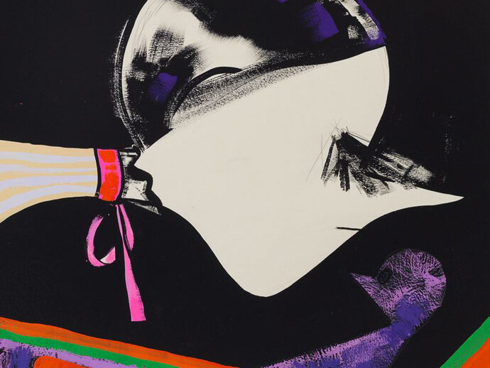 Ellen Berkenblit
Untitled 
2015
Gouache and graphite on paper - cm. 27.9x38.1. Detail.