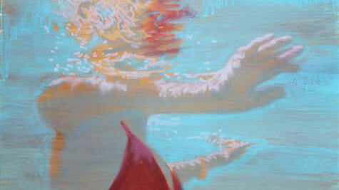 Carol Bennett, Lyra, shellac and acrylic on paper, 22 x 22 in 2013