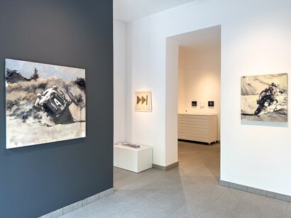 Tom Porta, FastForWarD, vista della mostra. Per gentile concessione della Punto Sull'Arte