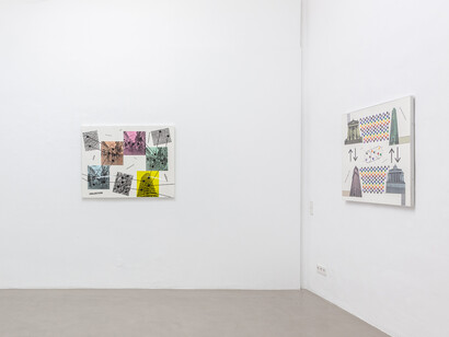 Stephen Willats, Silent influencer, ausstellungsansicht. Mit freundlicher genehmigung der Charim Gallery. Foto von Flavio Palasciano