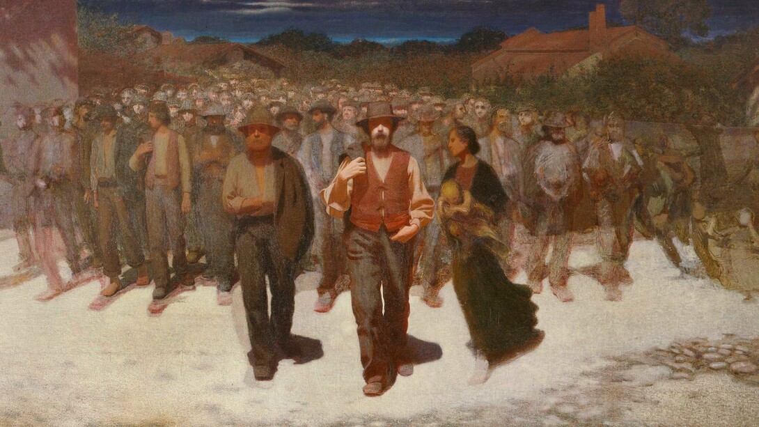 Giuseppe Pellizza da Volpedo, La fiumana, 1895-1896
