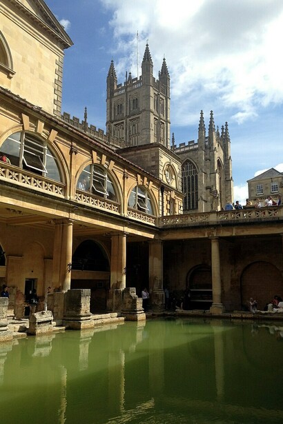 Aquae Sulis, translated as “Waters of Sulis,” was a Roman town in Britannia that later became the English city of Bath, Somerset. The Antonine Itinerary, a Roman register of roads, refers to the town as Aquis Sulis, England