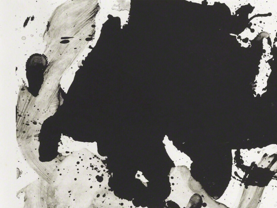 Robert Motherwell, Black with No Way Out, 1983.  Courtesy of Bernard Jacobson Gallery