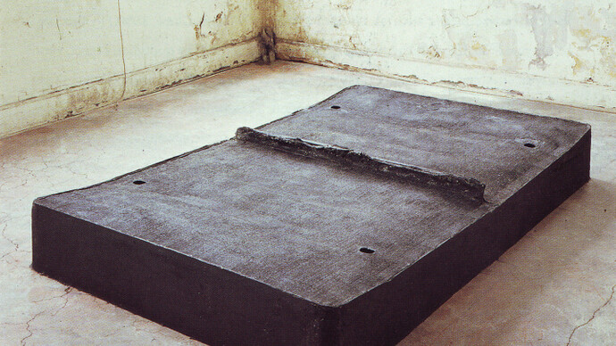 Rachel Whiteread, Untitled, Black bed, 1991