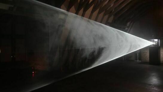 Anthony McCall, Line Describing a Cone (1973), installation view, Musée de Rochechouart, 2007, Photo: Freddy Le Saux, Courtesy Sprüth Magers Berlin London