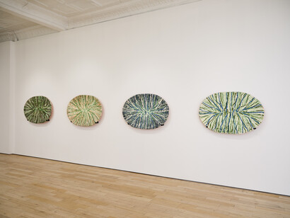 Marit Tingleff, Into the green, exhibition view. Courtesy of HB381 Gallery