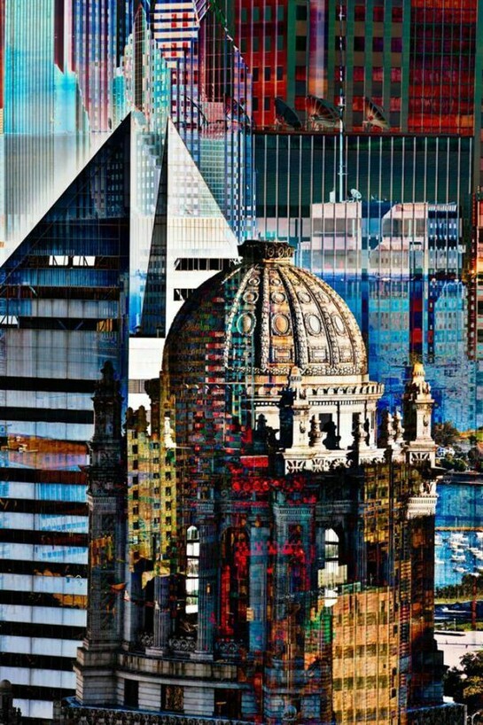Alex Braverman, Chicago Loop Landmarks #43-46, Photographic Print on Metal, 60" x 40"