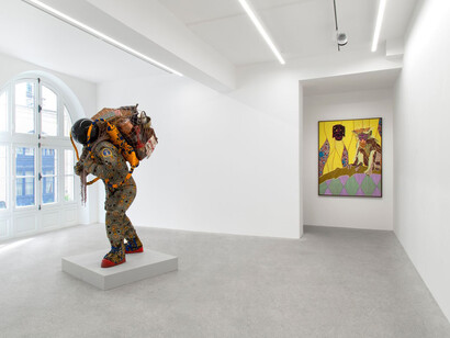 Yinka Shonibare, The wind, the Earth and the fire, exhibition view. Courtesy of Kamel Mennour Gallery