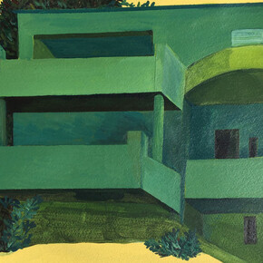 Farida El Gazzar, Feelings of abandonment are real, 2021, acrylic on paper, 30 x 42 cm (dimensions unframed). Courtesy Kalfayan Galleries, Athens – Thessaloniki