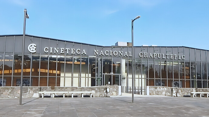 The welcoming entrance of Cineteca Nacional Chapultepec, Mexico City, Mexico, representing a modern landmark dedicated to celebrating the art of film