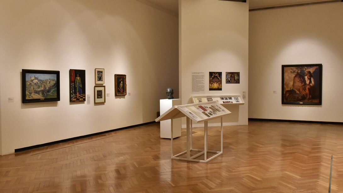 Various artists, Artistic itineraries between Argentina and Spain (1880–1930), exhibition view. Courtesy of Museo Nacional de Bellas Artes