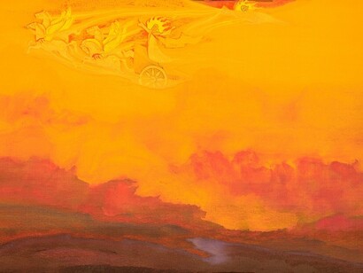 Nicholas Roerich, Elías, el profeta (1922), Museo Nicholas Roerich, Nueva York