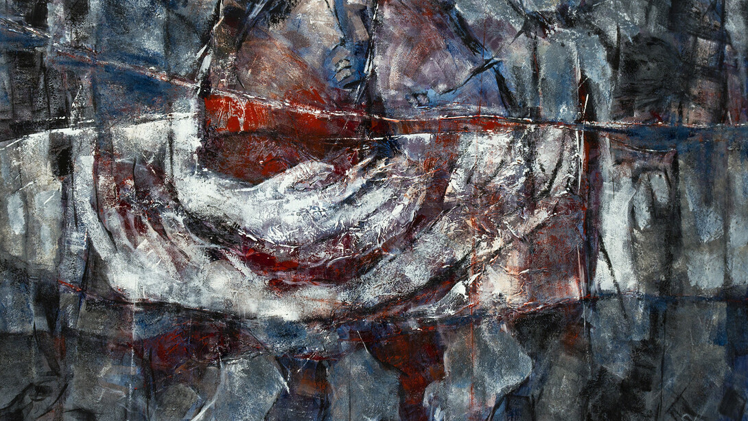  Asma Fayoumi, The Witness, 2013, 100 x 120 cm, acrylic on canvas 