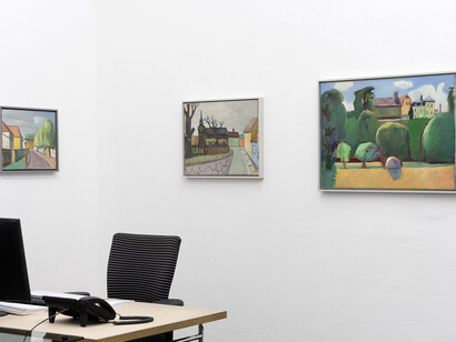 Ralf Kerbach, Landschaften. Kindheitswege, ausstellungsansicht. Mit freundlicher genehmigung der Galerie Poll