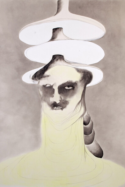 Enrico David, Untitled, 2013, Acrylic on canvas, 112.25 x 105.4 inches, © the artist. Michael Werner Gallery, New York and London 