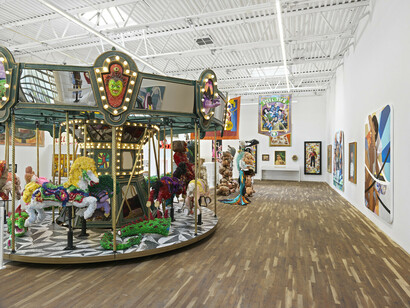 Various artists, Carnival, exhibition view. Courtesy of Jeffrey Deitch Gallery