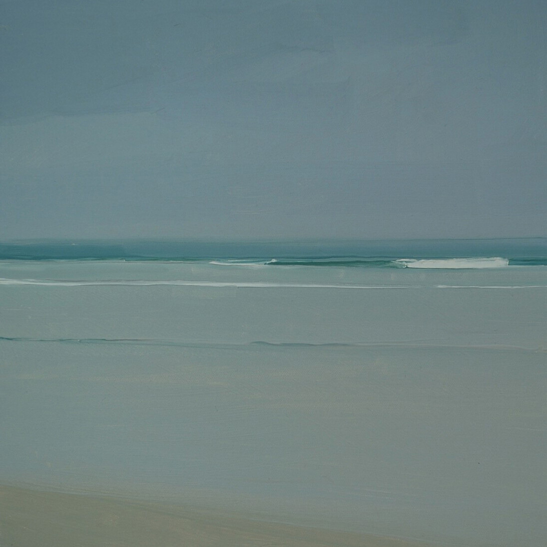 Sara MacCulloch, Waves, 2014, Oil on canvas, 16 x 16 in.