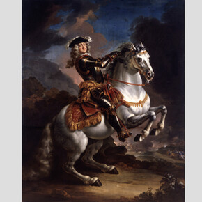 Jan Frans Douven, gen. De Oude (1656–1727), Reiterbildnis des Kurfürsten Johann Wilhelm von Pfalz-Neuburg, 1703, Öl auf Leinwand, 325 x 260 cm, Stiftung Museum Kunstpalast Düsseldorf
