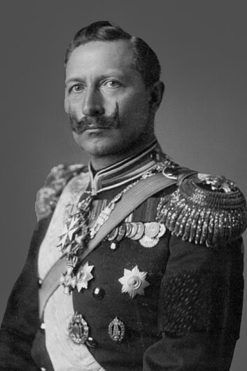 Kaiser Wilhelm II wearing the uniform of the Russian 39th Narva Dragoon Regiment, later redesignated the 13th Hussars. As a symbol of the close dynastic ties between European monarchies before World War I, Wilhelm II served as the regiment's honorary colonel-in-chief from 1901 until the outbreak of war in 1914