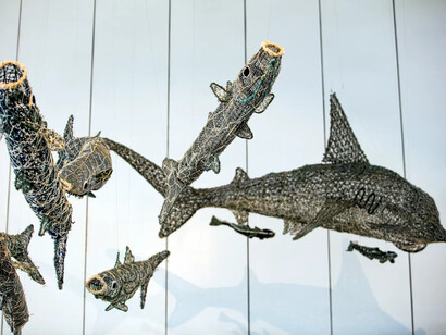 Au karem ira lamar lu. Ghost nets of the ocean, exhibition view. Courtesy of the Australian National Maritime Museum