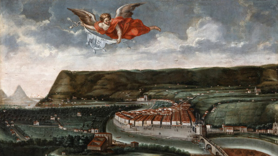 Anónimo, Vista de Bilbao (detalle). Cortesía del Museo de Bellas Artes de Bilbao