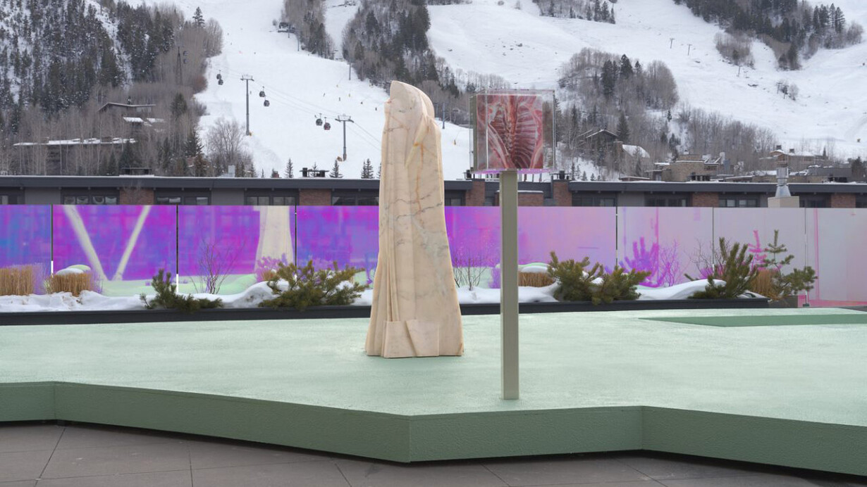 Shahryar Nashat, Raw is the red, exhibition view. Courtesy of Aspen Art Museum