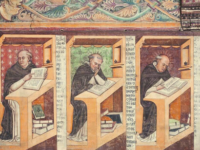 San Nicolò church has extraordinary frescoes by Tommaso da Modena