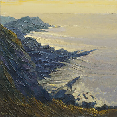 Alan Cotton, Devon - Craggy Rocks near Hartland Quay