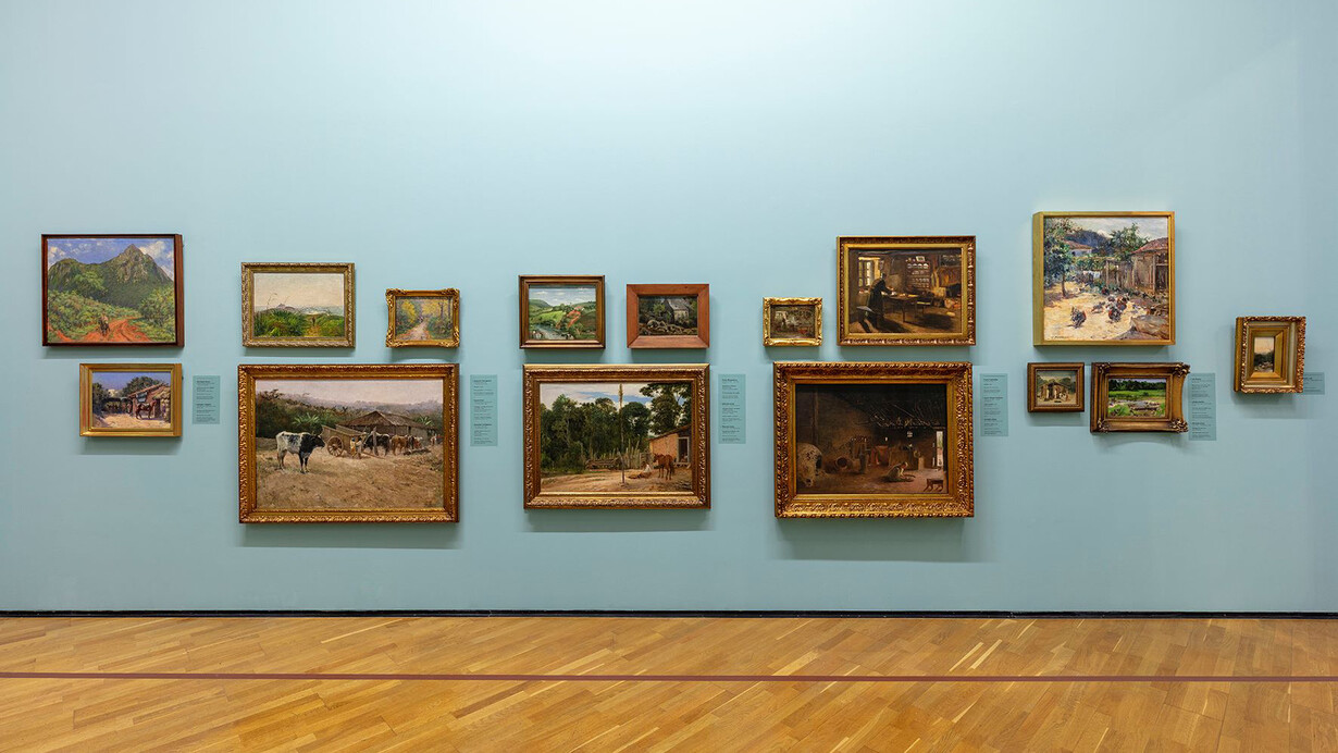 Almeida Junior, Caipiras. From the felling to longing, exhibition view. Courtesy of Pinacoteca