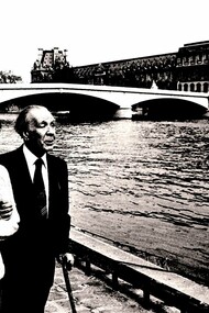 Borges y María Kodama en París