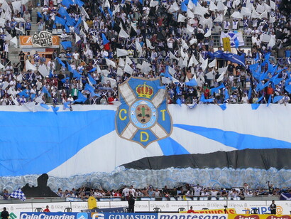 La afición del C.D. Tenerife en el Heliodoro Rodríguez
