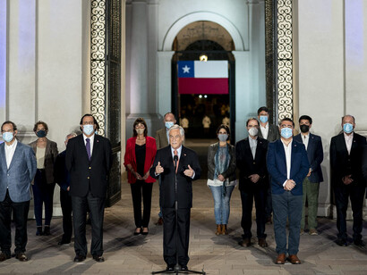 Il discorso di Piñera la notte del 25 ottobre
