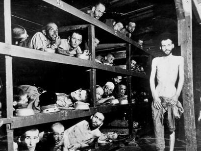 Judeus no campo de concentração de Dachau, Alemanha