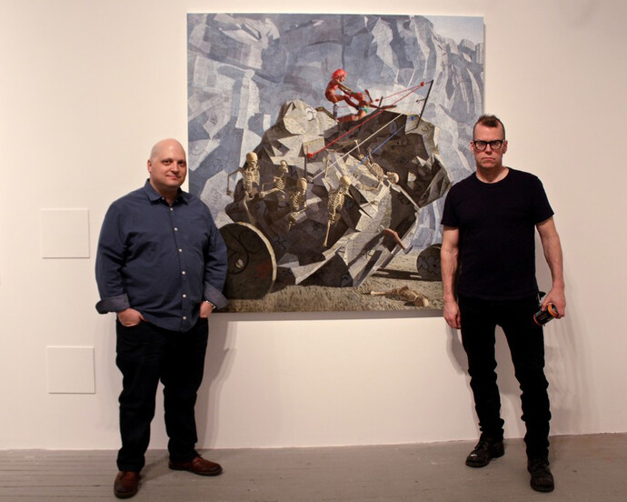 Great Feats and Defeats. Courtesy of Jonathan LeVine Projects