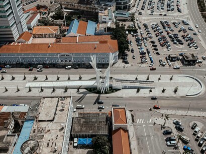 An aerial view of the city of Luanda, Angola