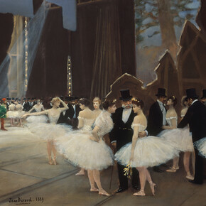Jean Béraud, Les coulisses de l’Opéra, 1889, Huile sur bois, 38 x 54 cm © Musée Carnavalet / Roger-Viollet