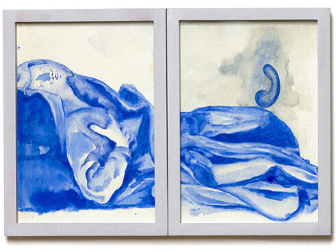 Giuseppe Gallo: Il quinto quarto, Dialogo tra due gemelli III, 2015, Fondazione Pastificio Cerere. Credits: Mario Martignetti