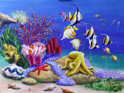 L'acquario su tela