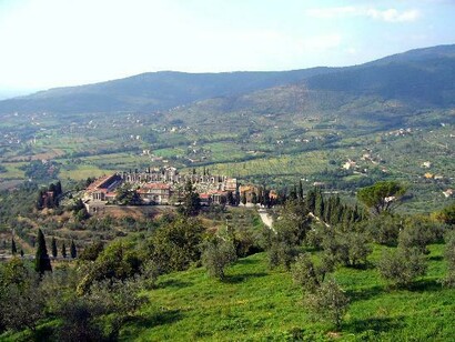 The landscape around Cortona