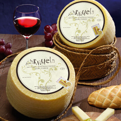 Vino y queso manchego