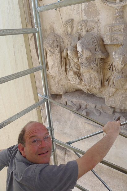 Professor Steven Fine at work