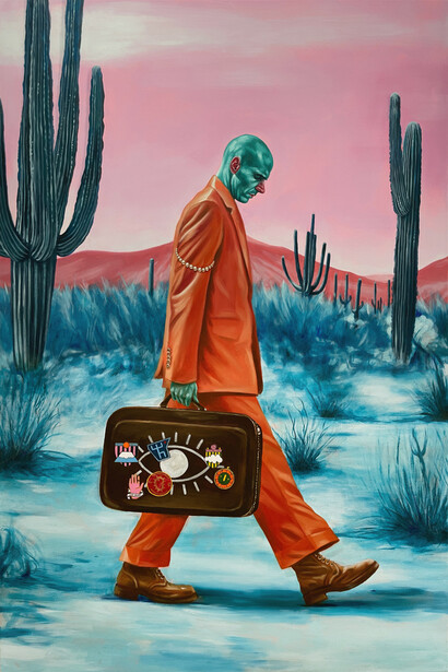 Damien Cifelli, I make a map in my mind but each time I raise my head it disappears. Courtesy of Spinello Projects 