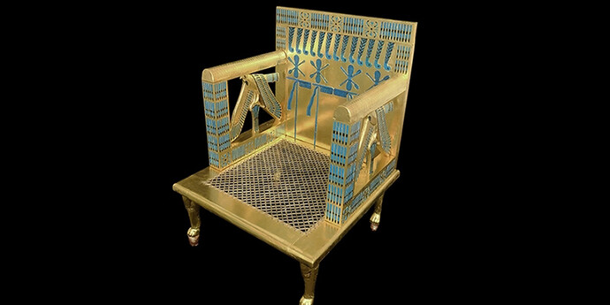 Recreating the Throne of Egyptian Queen Hetepheres. Courtesy of The Harvard Semitic Museum