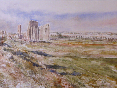 Acquedotto nella Campagna Romana, 2009, 30x70