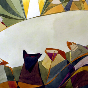 Wassef Boutros Ghali, The last supper (La cene), 1987. Courtesy of Leila Heller Gallery 