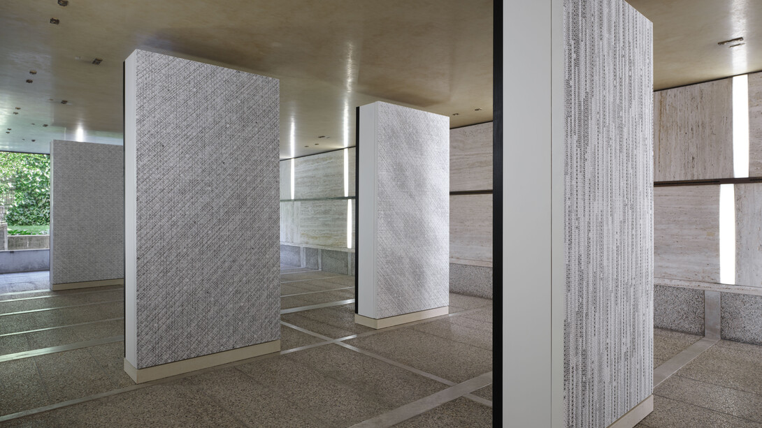 Cosmotechnics: Ding Yi as a planetary code, exhibition view. Courtesy of Fondazione Querini Stampalia