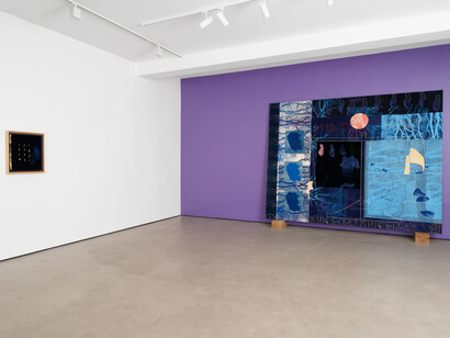 Door to the cosmos, 2025. Exhibition view. Photo: Pauline Assathiany. Courtesy of Mariane Ibrahim Gallery