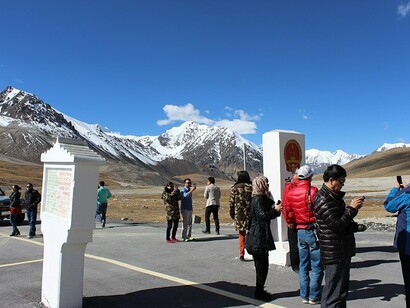 The high-altitude Khunjerab Pass in Gilgit-Baltistan serves as a key crossing point along the Pakistan–China border