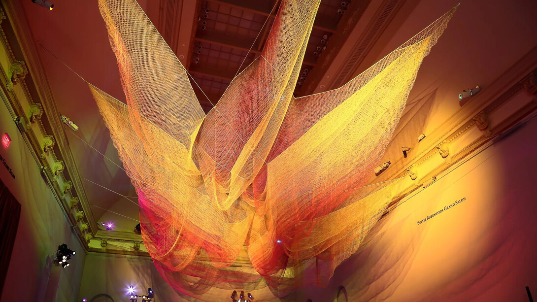 Janet Echelman, 1.8 Renwick, exhibition view. Courtesy of SAAM