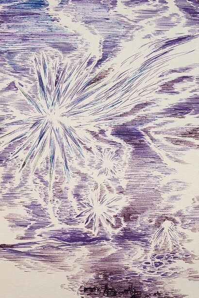 Abdelkader Benchamma, Komentenbuch - Stars, 2025. Courtesy of Gallery Isabelle